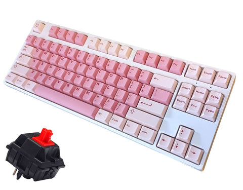 MoonParadise White Cherry MX Red Venus V80 No Backlit Wired Keyboard