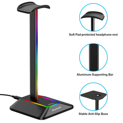 Playmax RGB Headset Stand (Switch, PC, PS5, PS4, Xbox Series X, Xbox One)