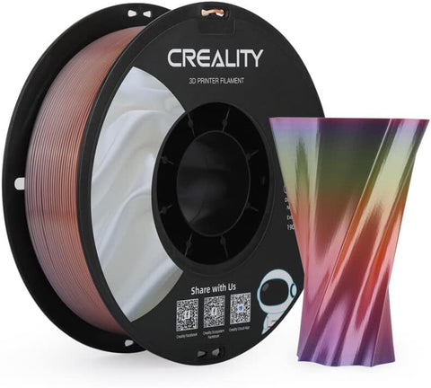 Creality CR-Silk 1.75mm PLA 3D Printing Filament 1kg - Rainbow