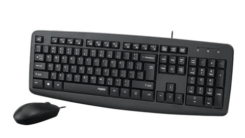 Rapoo NX1600 Wired Mouse & Keyboard Combo (Black)