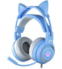 PowerPlay Cat RGB Gaming Headset (Blue) (Switch, PC, PS5, PS4, Xbox Series X, Xbox One)