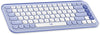 Logitech Pop Icon Keys Compact Bluetooth Wireless Keyboard Lilac & Off White