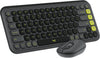 Logitech Pop Icon Combo Bluetooth Wireless Keyboard and Mouse Graphite & Green
