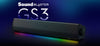 Creative Sound Blaster GS3 Compact RGB Gaming Soundbar with SuperWide Technology