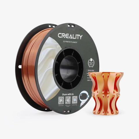 Creality CR-SILK 1.75mm PLA 3D Printing Filament 1kg - Red Cooper