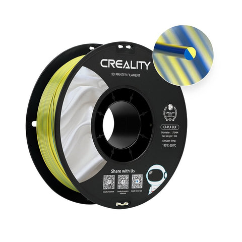 Creality CR-SILK 1.75mm PLA 3D Printing Filament 1kg Yellow - Blue