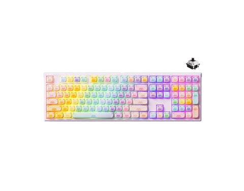 Akko MG108B Colorful Cats Piano Pro Switch Mechanical Keyboard (MOG Profile)