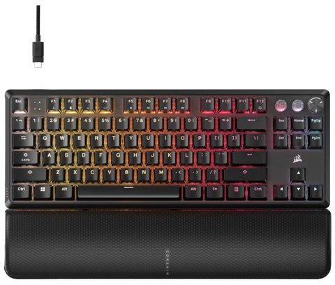 Corsair K70 CORE PRO TKL High-Performance Hall Effect Programmable Gaming Keyboard (Black) (PC)