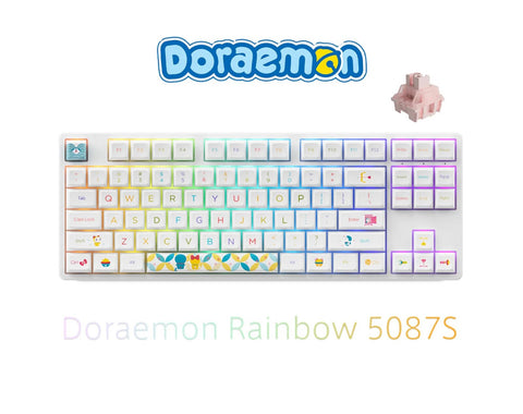 Akko: Doraemon Rainbow 5087S Sakura Switch Mechanical Keyboard