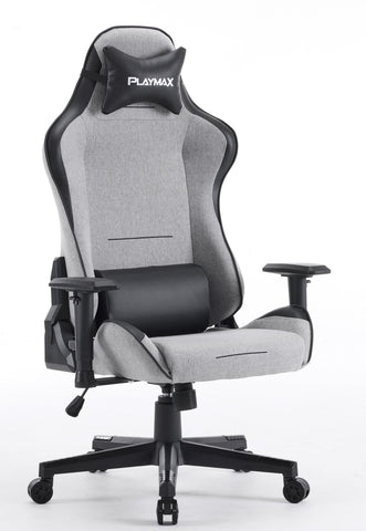 Playmax Elite Gaming Chair - Fabric Light Grey