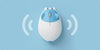 Akko Blue and White Cat Theme Wireless Mouse