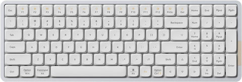 LOFREE: FLOW100 Low Profile Mechanical Keyboard - White (Linear Switches)