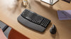 Logitech Wave Keys Wireless Ergonomic Keyboard + Lift Mouse Combo Bundle