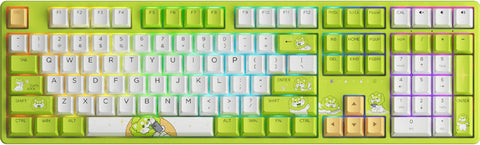 Akko Cabbage Dog 5108B Plus 100% RGB Cream Yellow Pro Hot-Swappable Wireless Mechanical Keyboard