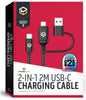 Powerwave 2-in-1 2M USB-C Charging Cable with USB-A Adapter for Nintendo Switch 2