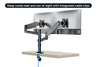 Kogan Full Motion Gas Spring Dual Stacking Monitor Arm for 17"- 32" Monitors