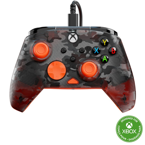 Turtle Beach Rematch Core Wired Controller (Camo Orange) (PC, Xbox Series X, Xbox One)