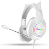 Playmax RGB Cat Ear Headset (White) (Switch, PC, PS5, PS4, Xbox Series X, Xbox One)