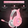 Playmax RGB Cat Ear Headset (Pink) (Switch, PC, PS5, PS4, Xbox Series X, Xbox One)