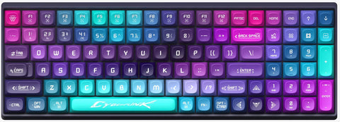 Lofree Cyberpunk100 100% Gateron G Red Pro Hot-Swappable Wireless Mechanical Keyboard