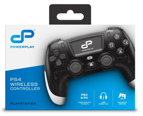 PowerPlay PS4 Wireless Controller (Translucent Black) (PC, PS4)