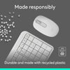 Logitech MK250 Compact Bluetooth Wireless Keyboard and Mouse Combo Off-White
