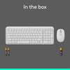 Logitech MK250 Compact Bluetooth Wireless Keyboard and Mouse Combo Off-White