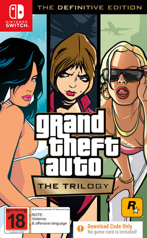 Grand Theft Auto: The Trilogy – The Definitive Edition (code in box) (Switch)