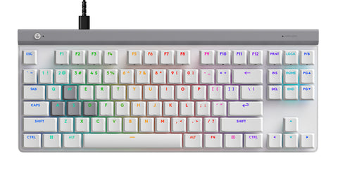 Logitech G515 LIGHTSPEED Rapid TKL Wired Gaming Keyboard (White) (PC)