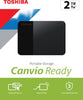 Toshiba Canvio Ready B3 USB 3.0 Portable External Hard Drive 2TB (Black)