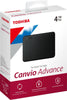 Toshiba Canvio Advance V10 USB 3.0 Portable External Hard Drive 4TB (Black)