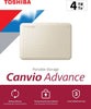 Toshiba Canvio Advance V10 USB 3.0 Portable External Hard Drive 4TB (White)