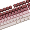 Akko x Veekos PBT Shine-Through Side-Printed Rose Latte Cherry Keycap Set (135-Key)