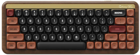 Akko MU01 Autumn Wooden 65% Rosewood Hot-Swappable Wireless Mechanical Keyboard