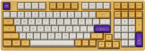 Akko Los Angeles 3098B Plus 1800 Compact V3 Cream Yellow Pro Hot-Swappable Wireless Mechanical Keyboard