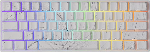 Akko x MonsGeek FUN60 Max Magnetic HE Glare White Nebula Wireless Mechanical Keyboard