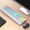 AULA Mechanical Gaming Keyboard with Rainbow Backlight - White