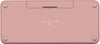 Logitech Pebble Keys 2 K380s Bluetooth Keyboard Tonal Rose