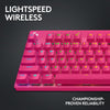 Logitech G PRO X TKL LIGHTSPEED Gaming Keyboard (Magenta)
