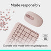 Logitech MK250 Compact Bluetooth Wireless Keyboard and Mouse Combo Rose