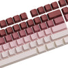 Akko x Veekos PBT Shine-Through Side-Printed Rose Latte Cherry Keycap Set (135-Key)