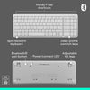 Logitech MK250 Compact Bluetooth Wireless Keyboard and Mouse Combo Off-White