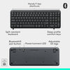 Logitech MK250 Compact Bluetooth Wireless Keyboard and Mouse Combo Graphite