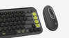 Logitech Pop Icon Combo Bluetooth Wireless Keyboard and Mouse Graphite & Green