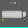 Logitech MK250 Compact Bluetooth Wireless Keyboard and Mouse Combo Off-White