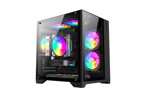 GameMax Infinity Mini Gaming PC Case Black