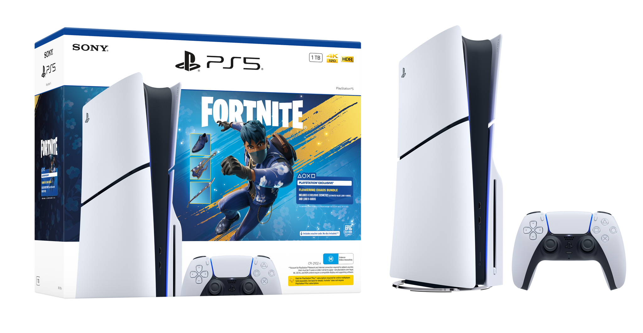 PS5 Console 1TB - Fortnite Flowering Chaos Bundle